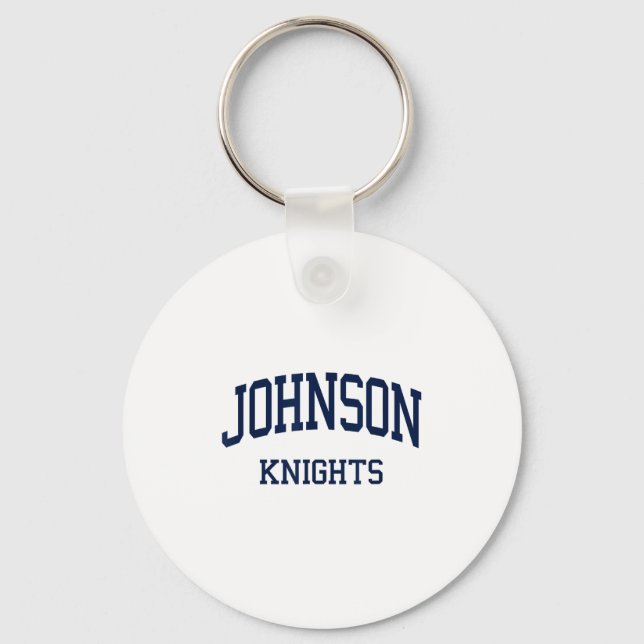Johnson High School Hs Gainesville Ga Retro Sports Keychain (Front)