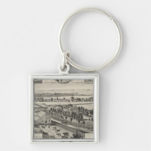 Johnson residence, Pottawatomie County, Kansas Keychain