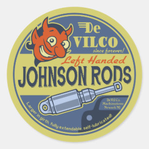Johnson Rods L Classic Round Sticker