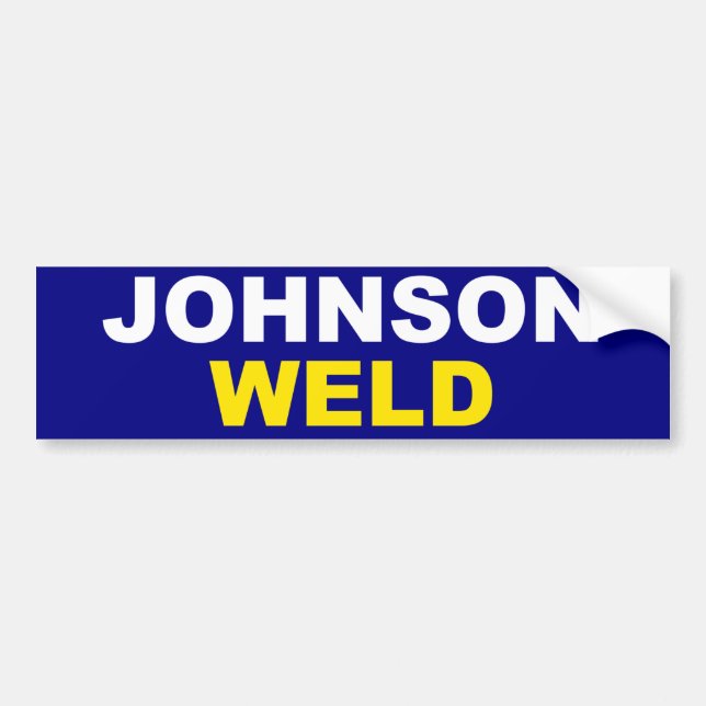 Johnson-Weld Bumper Sticker (Front)