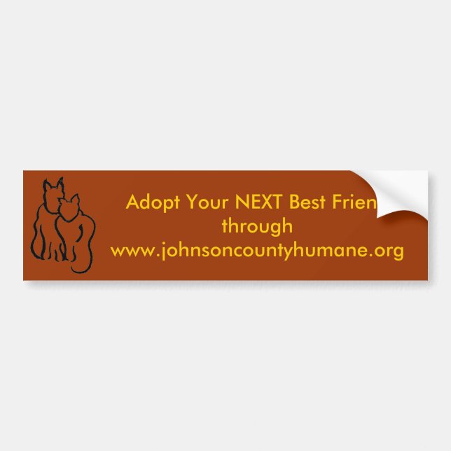 johnsoncountyhumane.org bumper sticker (Front)