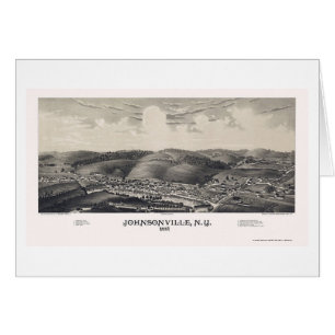 Johnsonville, carte panoramique de NY - 1887