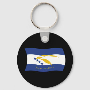 Johnston Atoll Flag Keychain