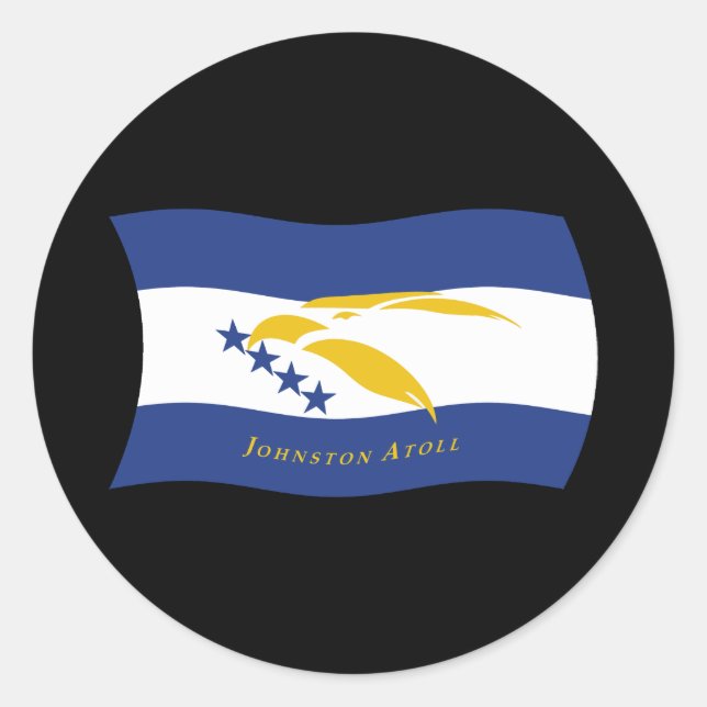 Johnston Atoll Flag Sticker (Front)