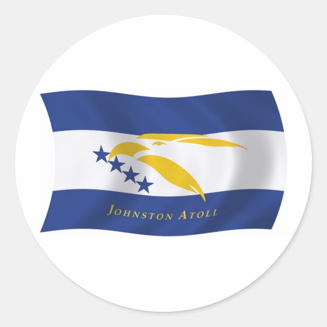 Johnston Atoll Flag Sticker (Front)