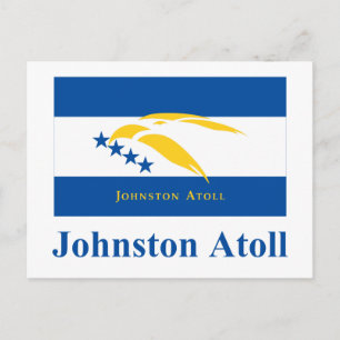 Johnston Atoll Flag with Name Postcard