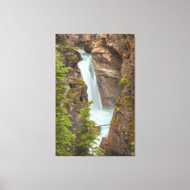 Johnston Canyon Falls  Canvas Print (Front)