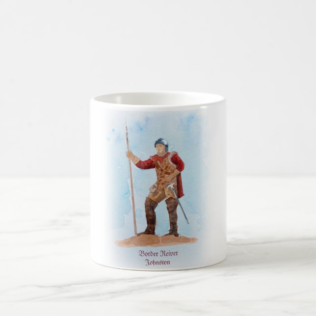 Johnston Nom de famille Café Mug (Centre)