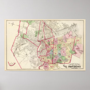 Johnston Rhode Island Map Poster