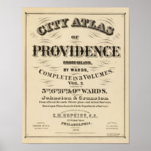 Johnston Rhode Island Very early Hopkins city Poster
