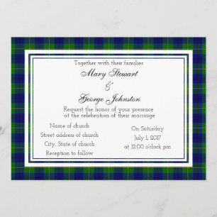 Johnston Scottish Faire-part de mariage tish