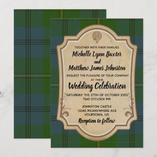 Johnston Tartan Faire-part de mariage