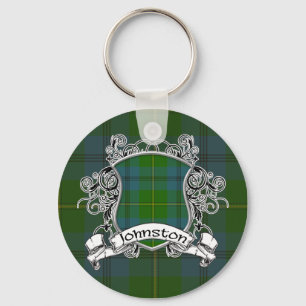 Johnston Tartan Shield Keychain