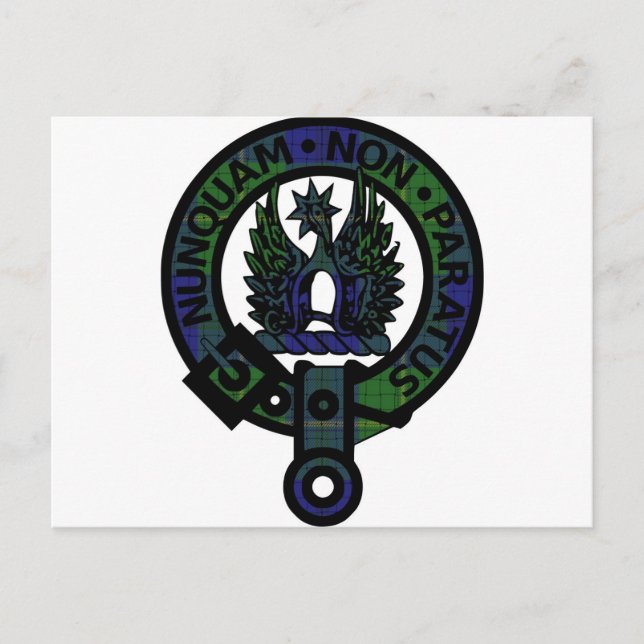 Johnstone Clan Crest Postcard (Front)