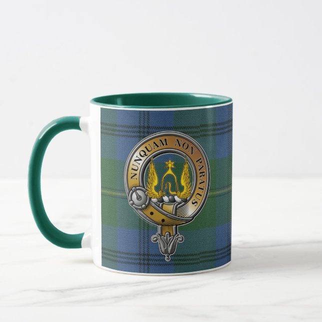 Johnstone Tartan & Badge Mug (Left)