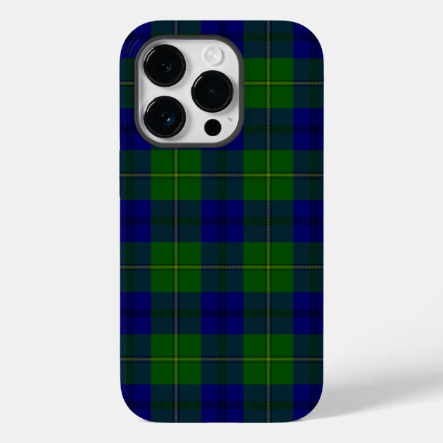 Johnstone tartan blue green plaid Case-Mate iPhone case (Back)