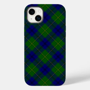 Johnstone tartan blue green plaid Case-Mate iPhone 14 plus case