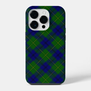 Johnstone tartan blue green plaid iPhone 14 pro case