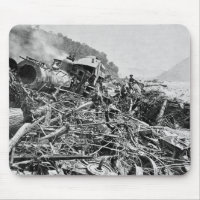Johnstown Flood Train Wreck Vintage 1889