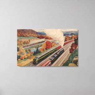 Johnstown, Pennsylvania (Commerce Trains) Canvas Print