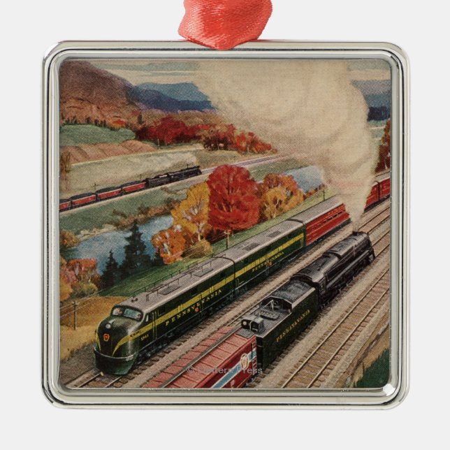 Johnstown, Pennsylvania (Commerce Trains) Metal Ornament (Front)