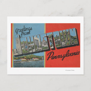 Johnstown, Pennsylvania - Large Letter Scenes Postcard