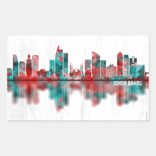 Johor Bahru Malaysia Skyline Sticker