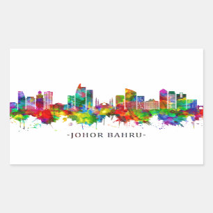 Johor Bahru Malaysia Skyline Sticker