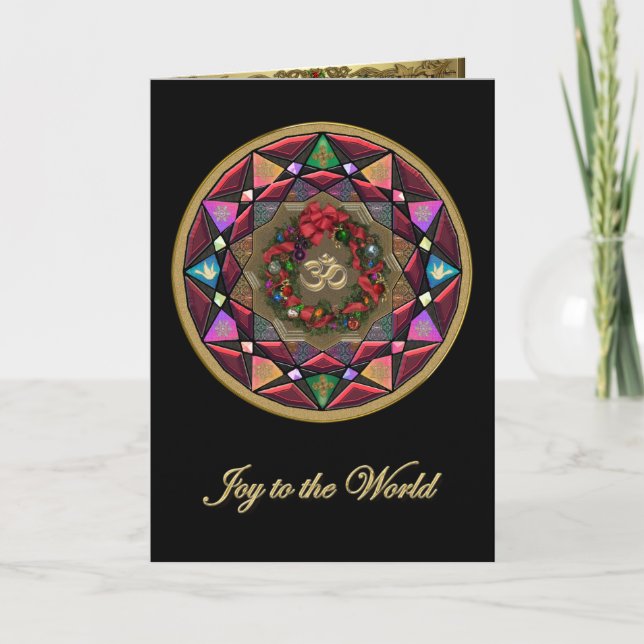 Joie à la carte de Noël du monde (Devant)