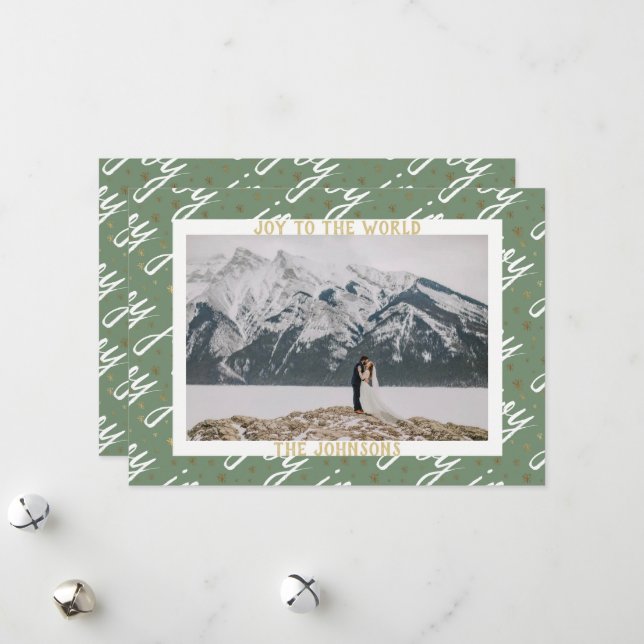 Joie à la carte de Noël mondiale (Devant/Arrière en situation)