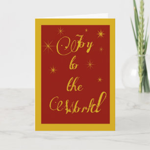 Joie à la carte de Noël mondiale