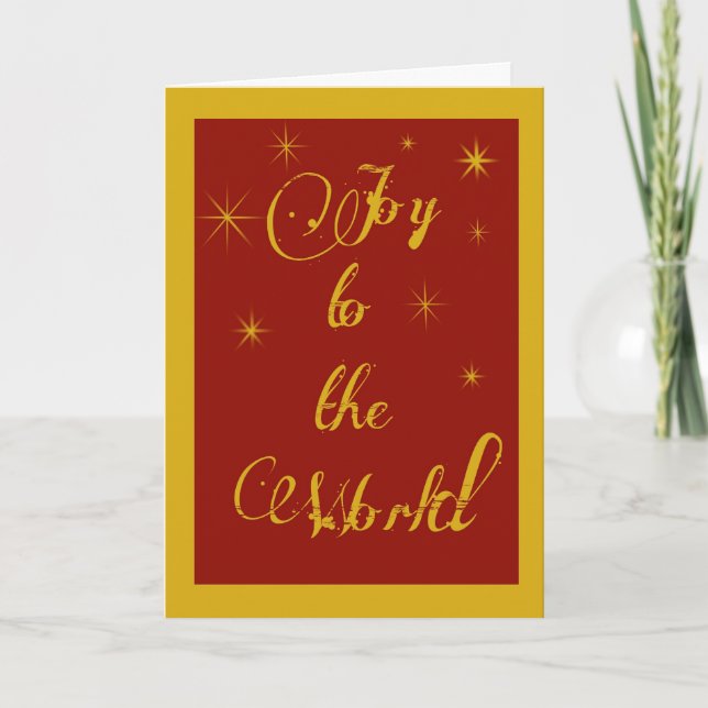 Joie à la carte de Noël mondiale (Devant)