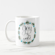 Joie à la Mug de Noël Bleue du Monde