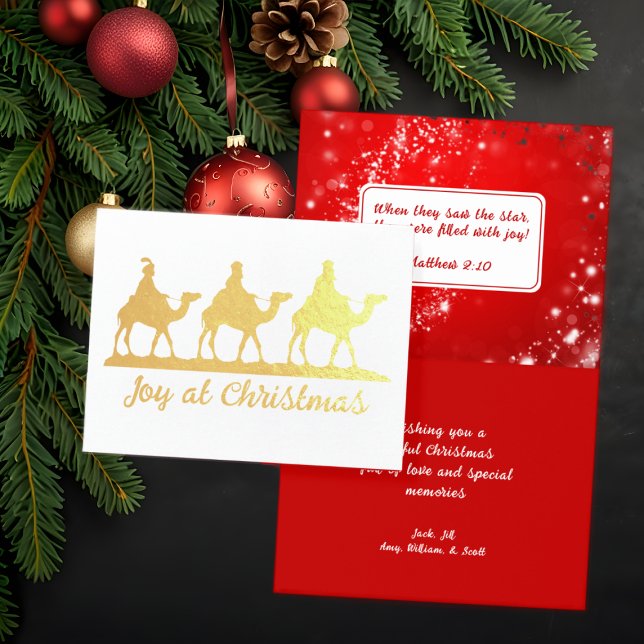 Joie à Noël Hommes Sages Scripture Cartes (Créateur téléchargé)