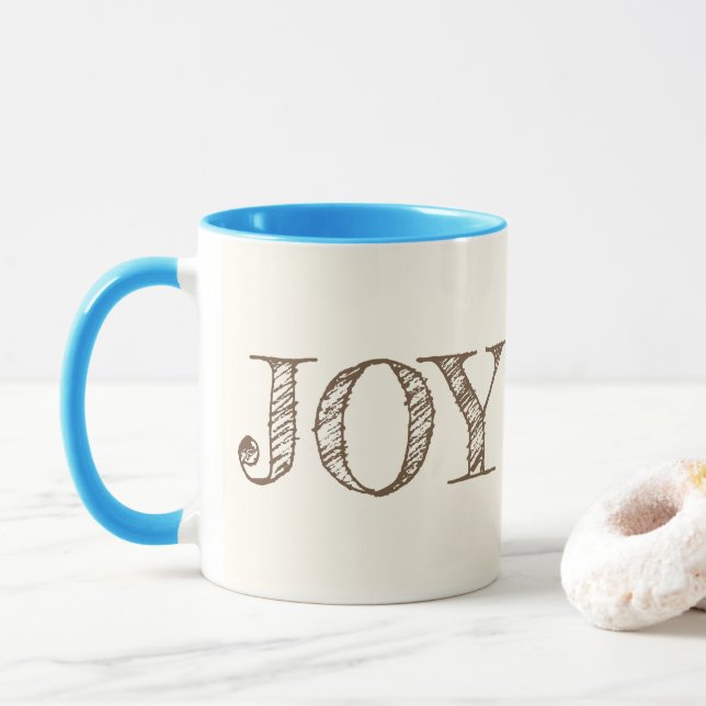 Joie Couleur Personnalisée Mug Noël Mug cadeau de  (Avec donut)