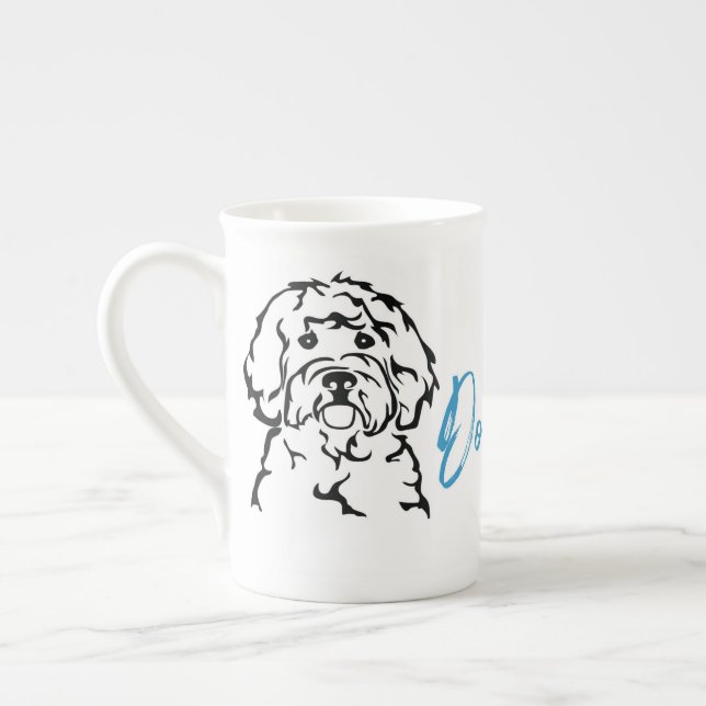 Joie de griffonnage de porcelaine tendre ! Tasse (Gauche)