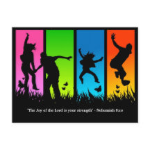 Joie du Seigneur Carte postale chrétienne Nehemiah