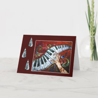 Joie musicale - carte de vacances de piano