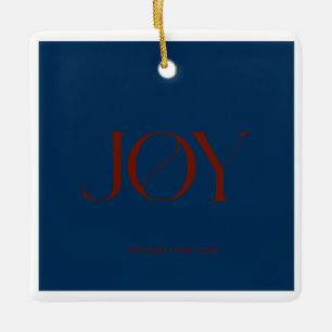 Joie   Ornement de Noël Personnalisé