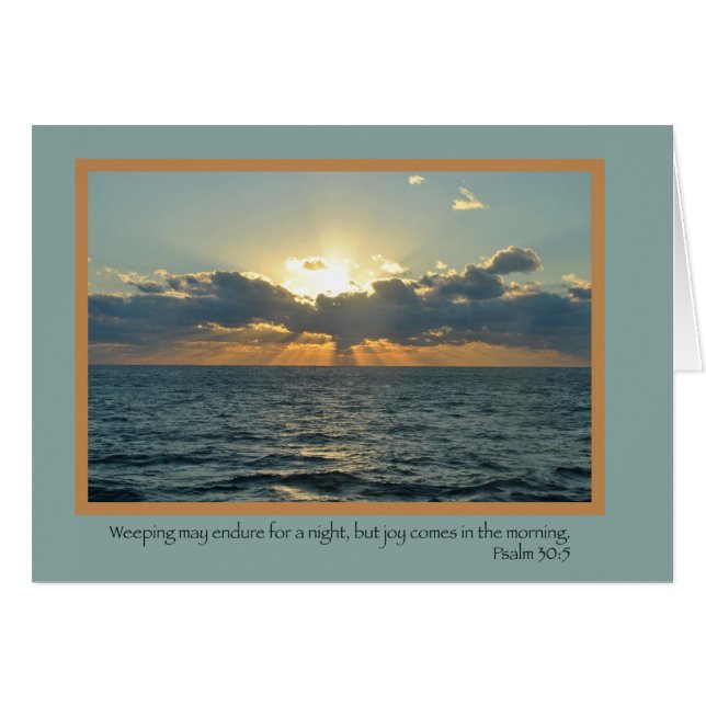 Joie (psaume 30 : 5) (Devant horizontal)