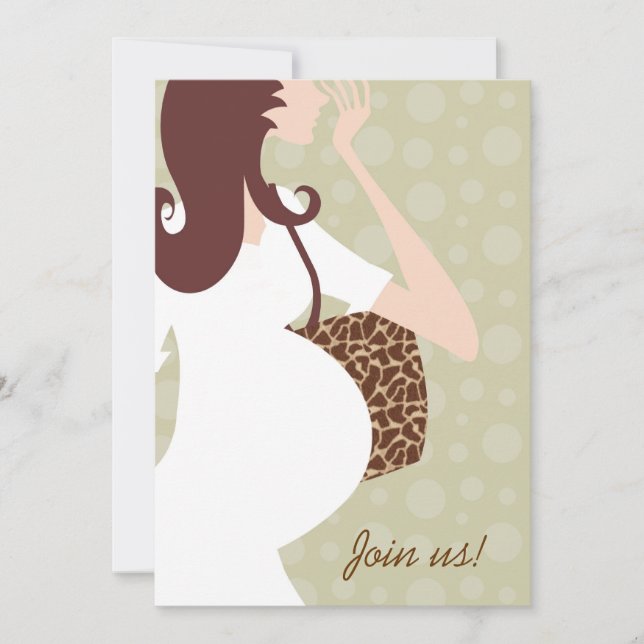 Joignez-nous invitation de baby shower (Devant)