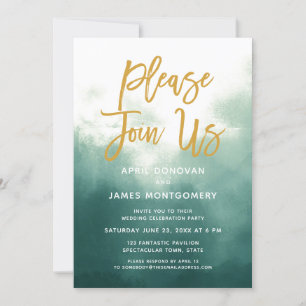 Joignez-vous à nous Faire-part de mariage de typog