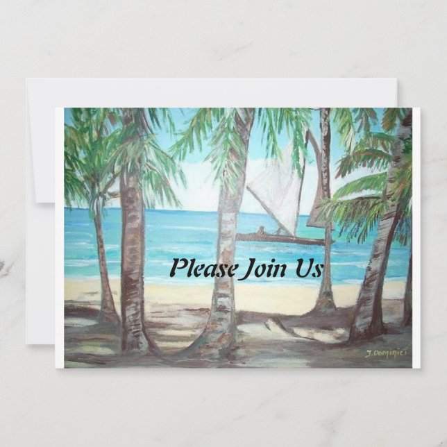 Joignez-vous à nous Invitation - Luquillo Beach Pa (Devant)