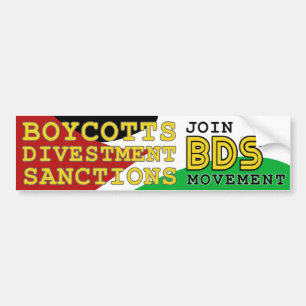 Join BDS movement support Palestine Bumper Sticker