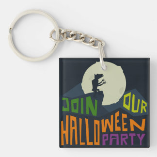 Join Halloween Party Keychain