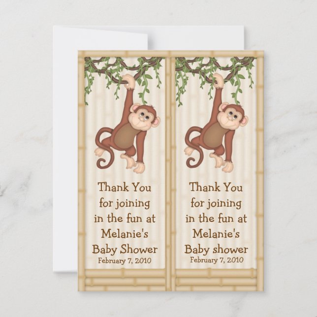 Join in the Fun Monkey Bookmark (Front)