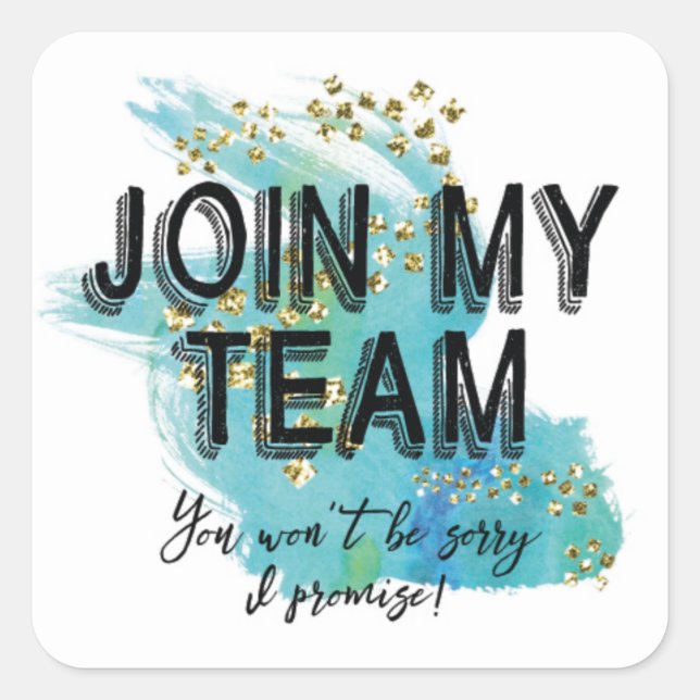Join My Team Stickers (Front)