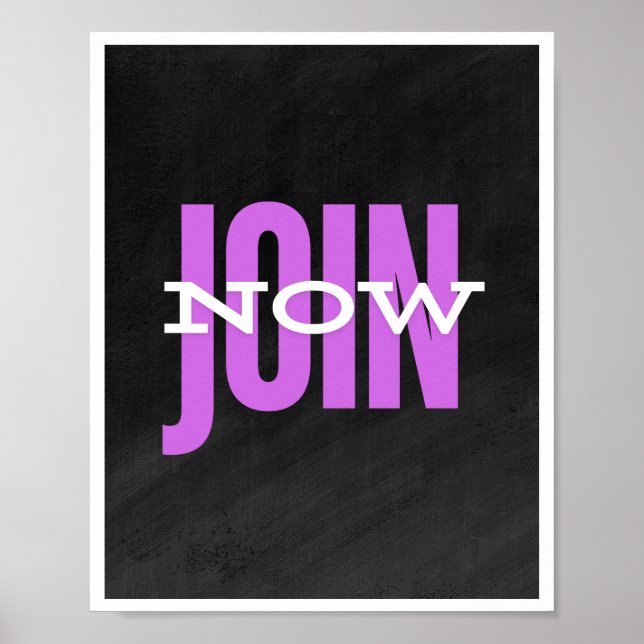 Join Now Poster (Front)
