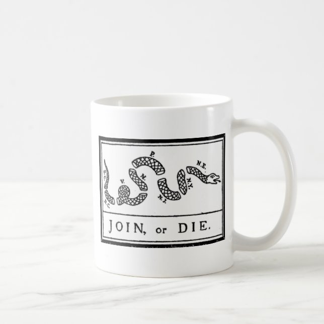 Join Or Die Coffee Mug (Right)