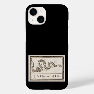 Join or Die Franklin Rattlesnake Political Cartoon Case-Mate iPhone 14 Case